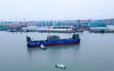 15600DWT风电运输船1号船“Rotra Futura”轮顺利下水