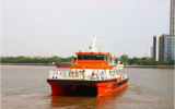 “海电运维601”高速双体铝合金交通运维船顺利离港交付