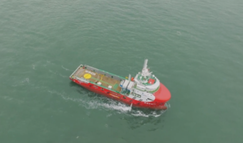 中海油服“海洋石油545”：国内首艘新能源电池混合动力OSV船成功投用