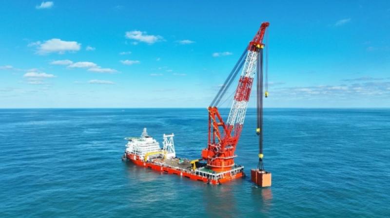 振华重装承建！广州打捞局5000T全回转起重船“华兆龙”顺利完成航试