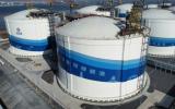 中国海油首座自主研发、自主设计、自主建造的全球单罐容量最大的27万立方米LNG储罐一次性投用成功