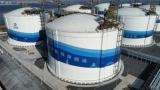 中国海油首座自主研发、自主设计、自主建造的全球单罐容量最大的27万立方米LNG储罐一次性投用成功