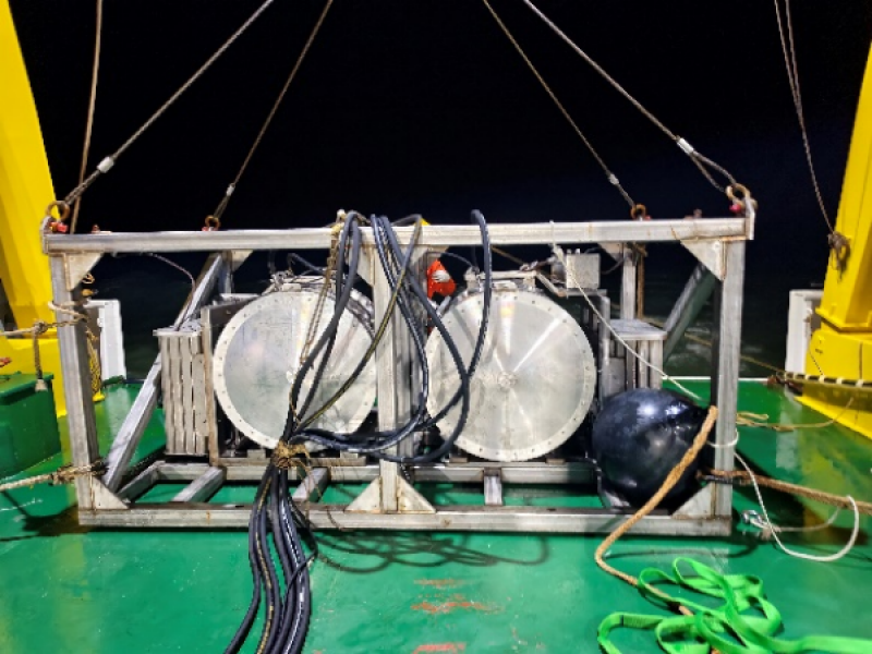 海洋可控震源项目在湛江北部湾海域成功进行第三次海试