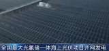 全国最大“光氢储一体化”海上光伏示范项目并网发电