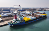 大金重工海上风电项目再获突破：Nordseecluster A阶段首批单桩顺利抵达欧洲