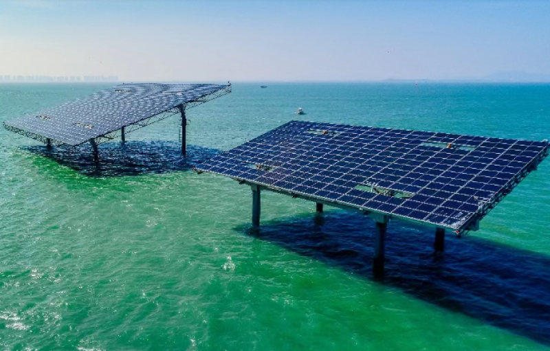 中电建青岛即墨海上光伏项目220千伏送出工程全线贯通