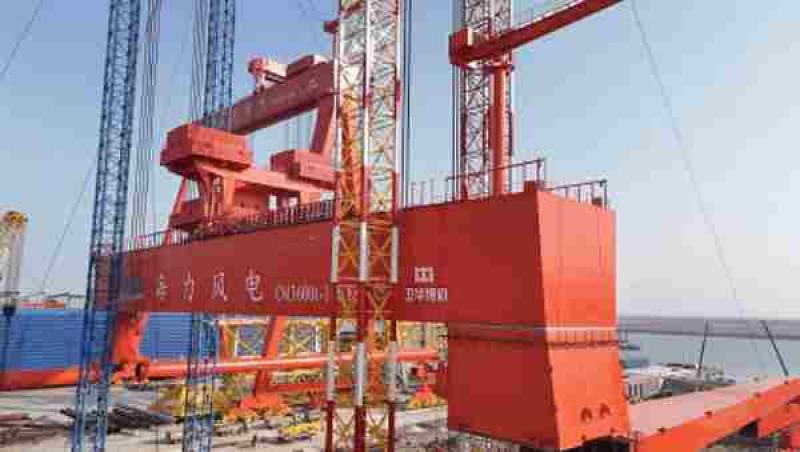 全球首台套3600t-106.8m门式起重机完成安装