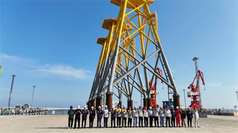 揭阳基地成功发运导管架，向海图强再启新程