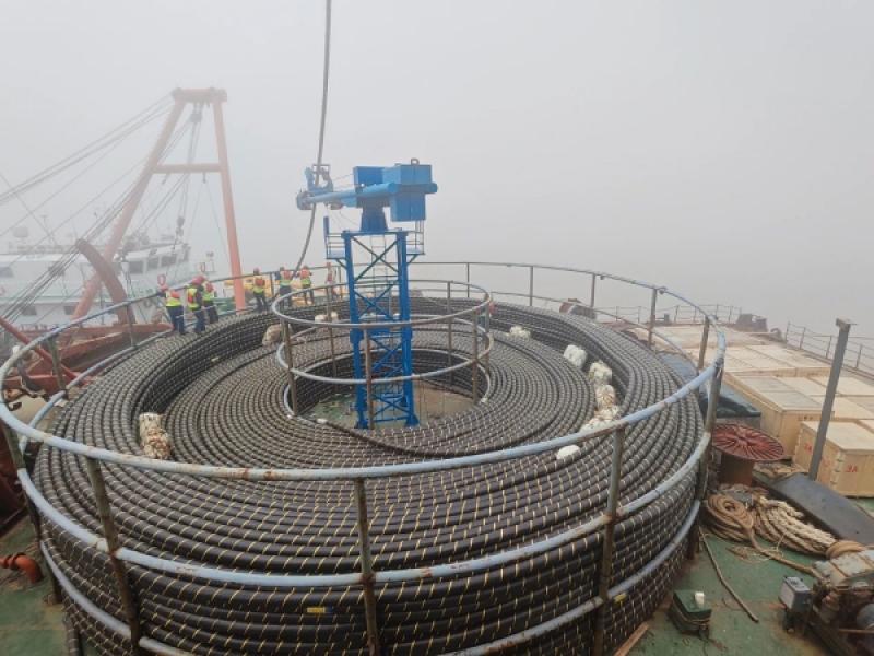 江苏国信大丰85万千瓦海上风电项目35kV海缆敷设工程正式启动