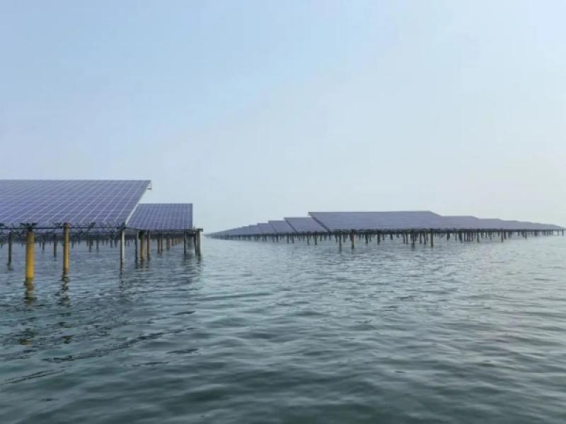 华为助力中广核打造全国首个全容量并网桩基式海上光伏项目