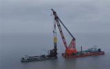 龙源振华承建国信大丰85万千瓦海上风电项目风机基础沉桩施工圆满完成