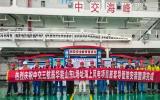 华能山东L场址海上风电项目首台深水四桩导管架基础成功沉放