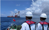 国内首个海上风电场无功补偿站在中广核阳江帆石一风电场成功安装
