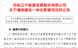 华电辽能拟向全资子公司增资建设热电联产与海上风电一体化联营项目