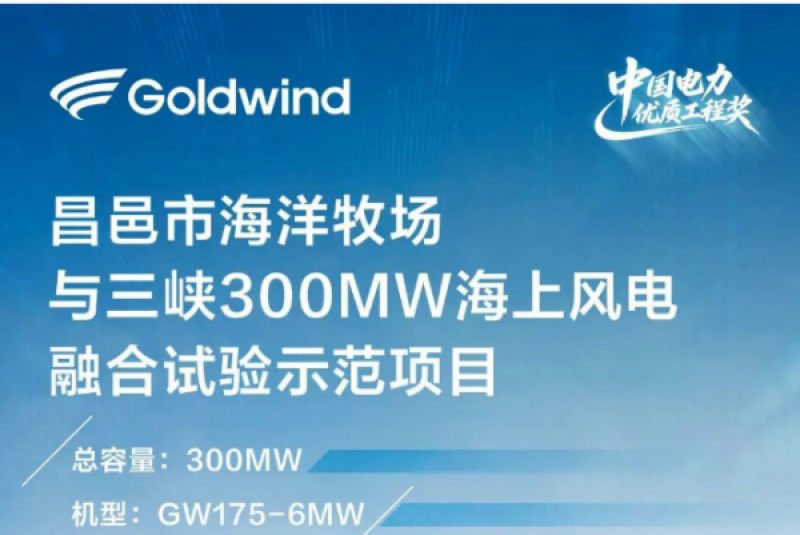 金风科技助力五个风电项目获奖！