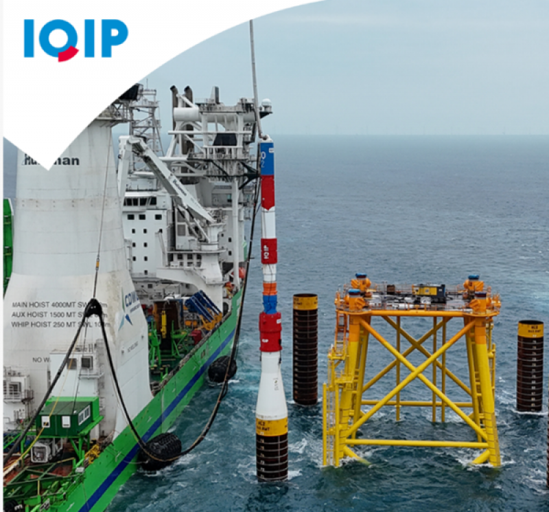 台湾海峡海龙风电项目采用IQIP降噪及水下打桩锤完成施工