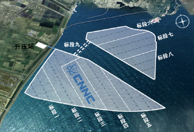 山东天元工业正式进入海上光伏市场！成功参建中核田湾 200 万千瓦滩涂光伏示范工程
