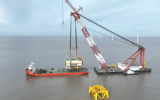 “新振浮7”轮高效完成两座海上升压站吊装助力海上风电项目加速推进