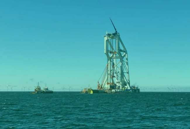 德国Windanker海上风电场单桩基础全部安装完成