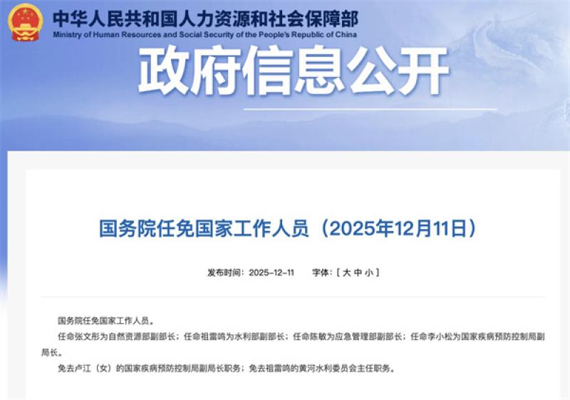 张文彤任自然资源部副部长